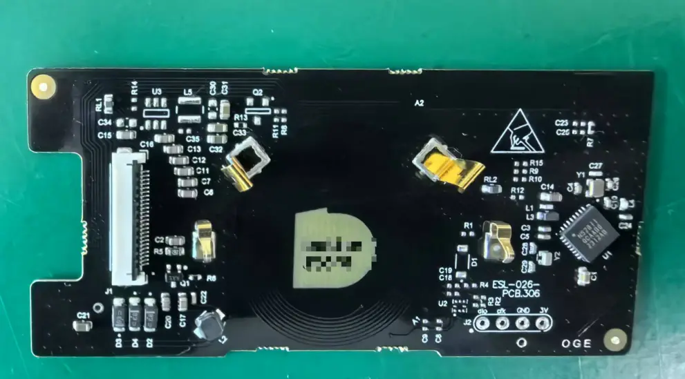 2,66 tums elektronisk etikett Elektroniska hylletiketter PCB 2,4 GHz f&ouml;r stormarknader elektronisk hylletikett