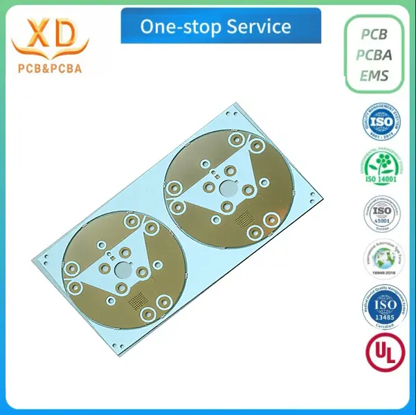 Paneliserad rund LED-aluminium PCB-tillverkare i Kina för massproduktion Paneliserad rund LED-aluminium PCB-tillverkare i Kina för massproduktion